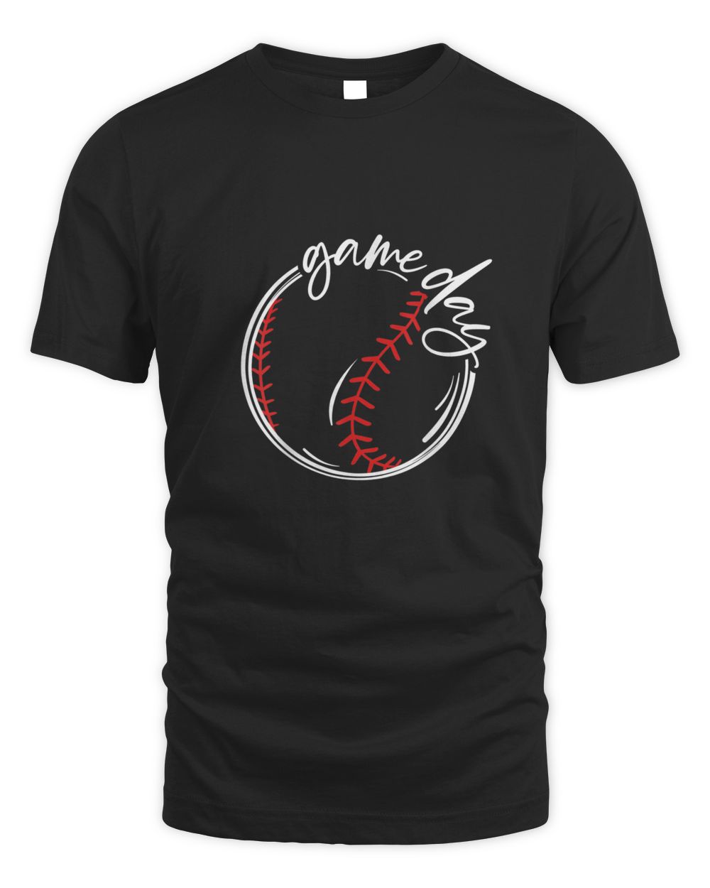 Softball Mom Baseball Mom Game Day Womens Mothers Day 2023 T-Shirt Unisex Standard T-Shirt black s