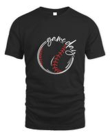Softball Mom Baseball Mom Game Day Womens Mothers Day 2023 T-Shirt Unisex Standard T-Shirt black s